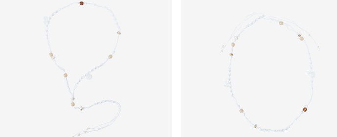 COMME MOI summer delicate fashion shell beaded waist rope - GEORGE.