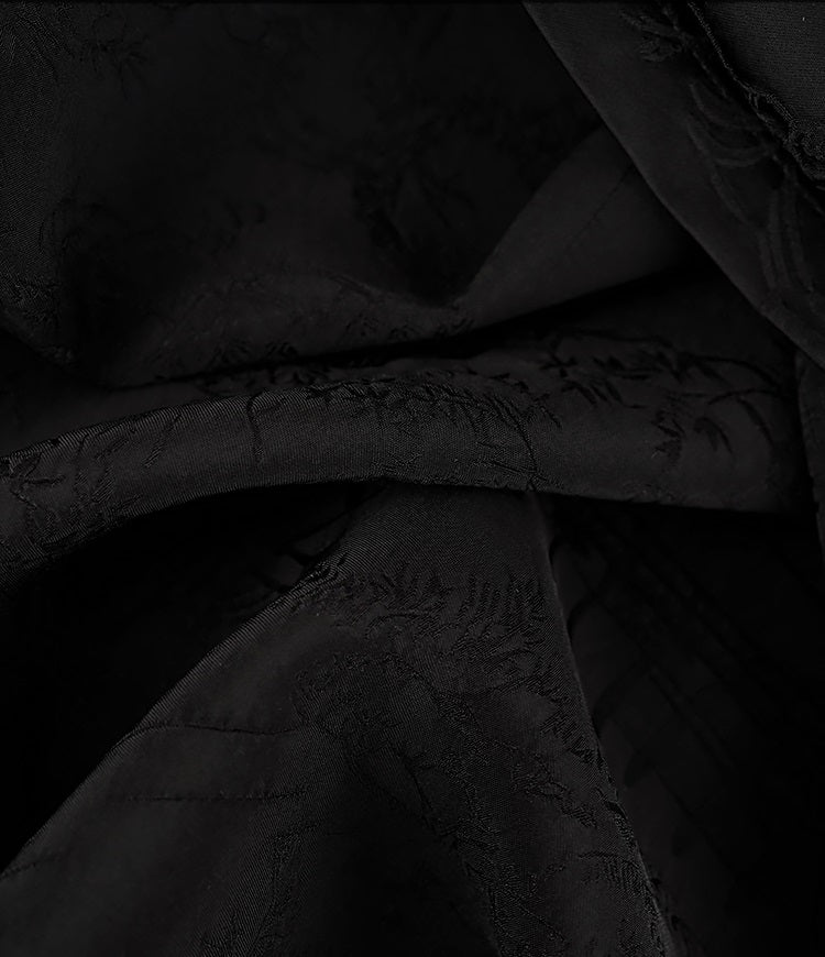 HECO Chinese Diagonal Jacquard Round Neck Vest - HOVER.