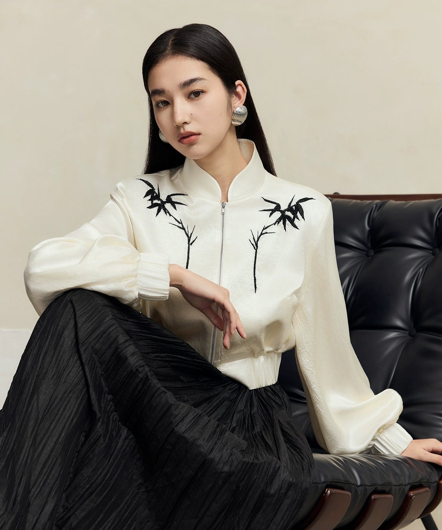 HECO 100% Acetate Long Sleeve Jacket Women - kyle.