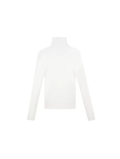 HECO Plain Base Layer Top High Neck black white red apricot Long Sleeve Knit Sweater - nice.