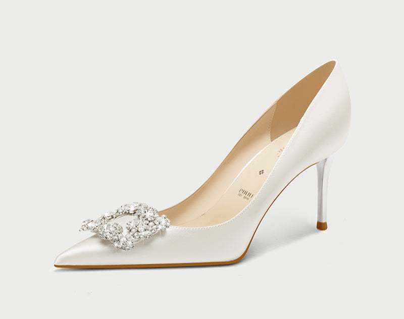 pjjuu  celebrity pointed toe bridal wedding shoes - WARS
