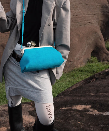 IUBALLET Star Rail Buckle New Mouth Gold Bag - DISTRESS.