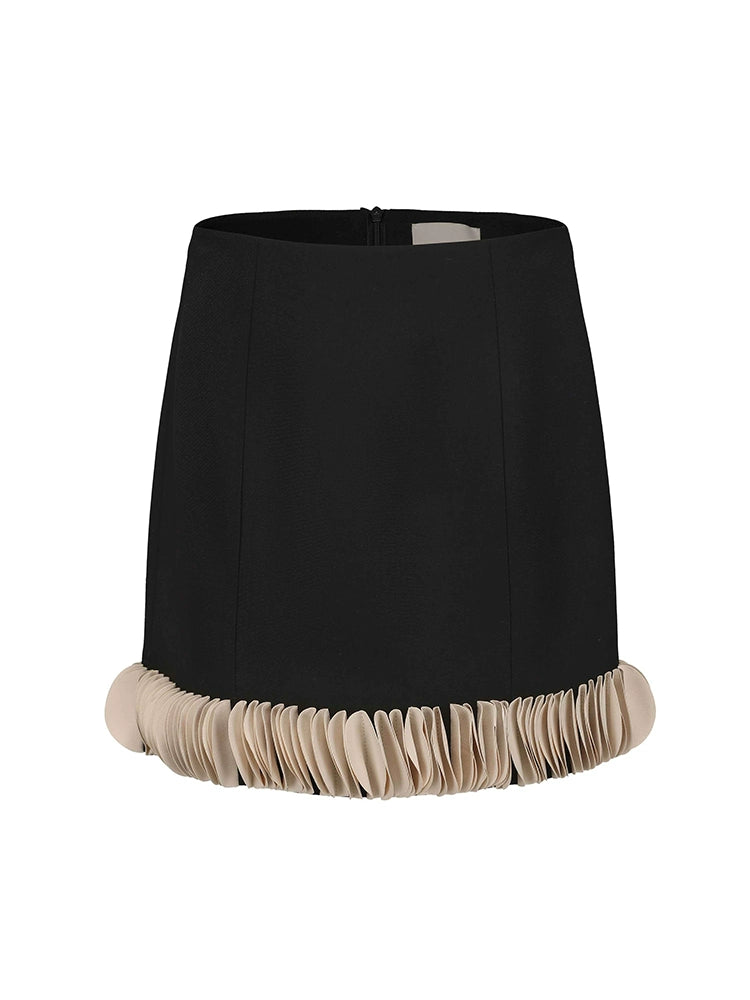 ATELIER MISS LU cascading round panel small A-line skirt - FIORELLA.
