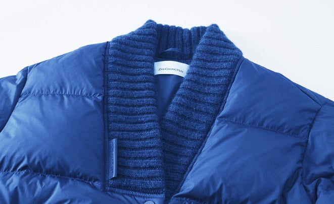 ZHUCHONGYUN Short Puffer White Goose Down Jacket-SWEADER.