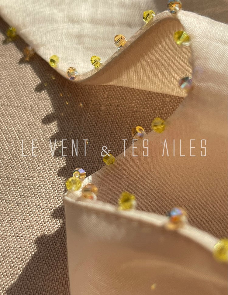 LE VENT&TES AILES Artistic 100% Silk  floral Printed Dress - NINA