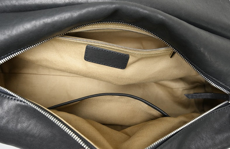 IUBALLET Tanned Leather Shoulder Barrel Bag - SPIRIT.