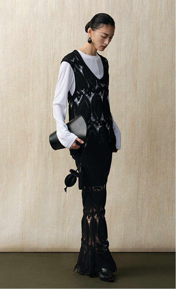 ZHUCHONGYUN white loose crew neck long-sleeved modal top-NATIE.