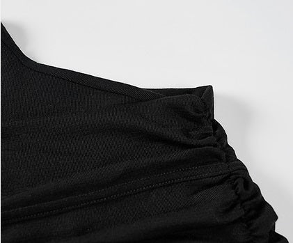 COMME MOI Lu Yan designer new women's wrap-around silk wool knitted dress - AHMED.