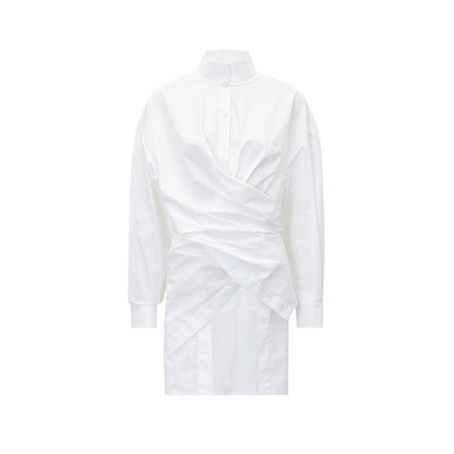 M essential Mackay designer two-wear wrap stand-up collar shirt - Veron.