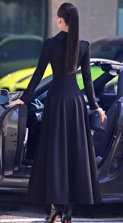 VJE  Warm Woolen Double-breasted Thickened Coat-JONG.