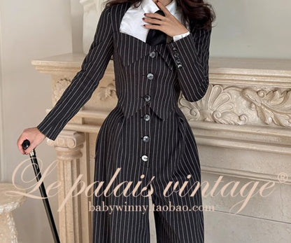 Le Palais Vintage Original languid sexy off-the-shoulder slim white shirt-BEA.