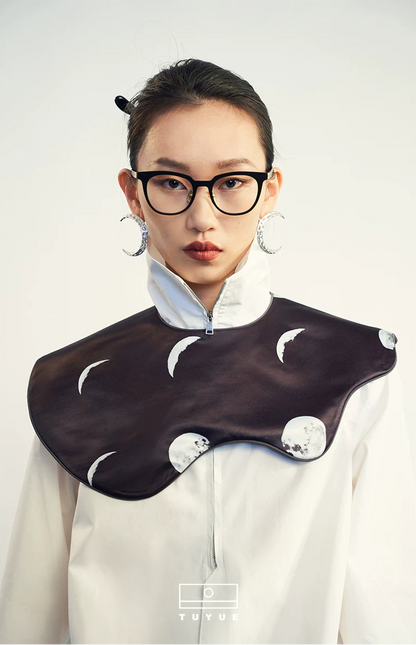 TUYUE black moon print poetic shawl cloud shoulder- HARPER