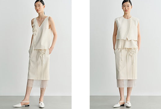 COMME MOI summer  women's fashion patchwork flower skirt - SHALOM.