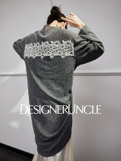 DGU "Twilight Dust" new waist loose and slim foreign high-end gray T-shirt - POWER ?