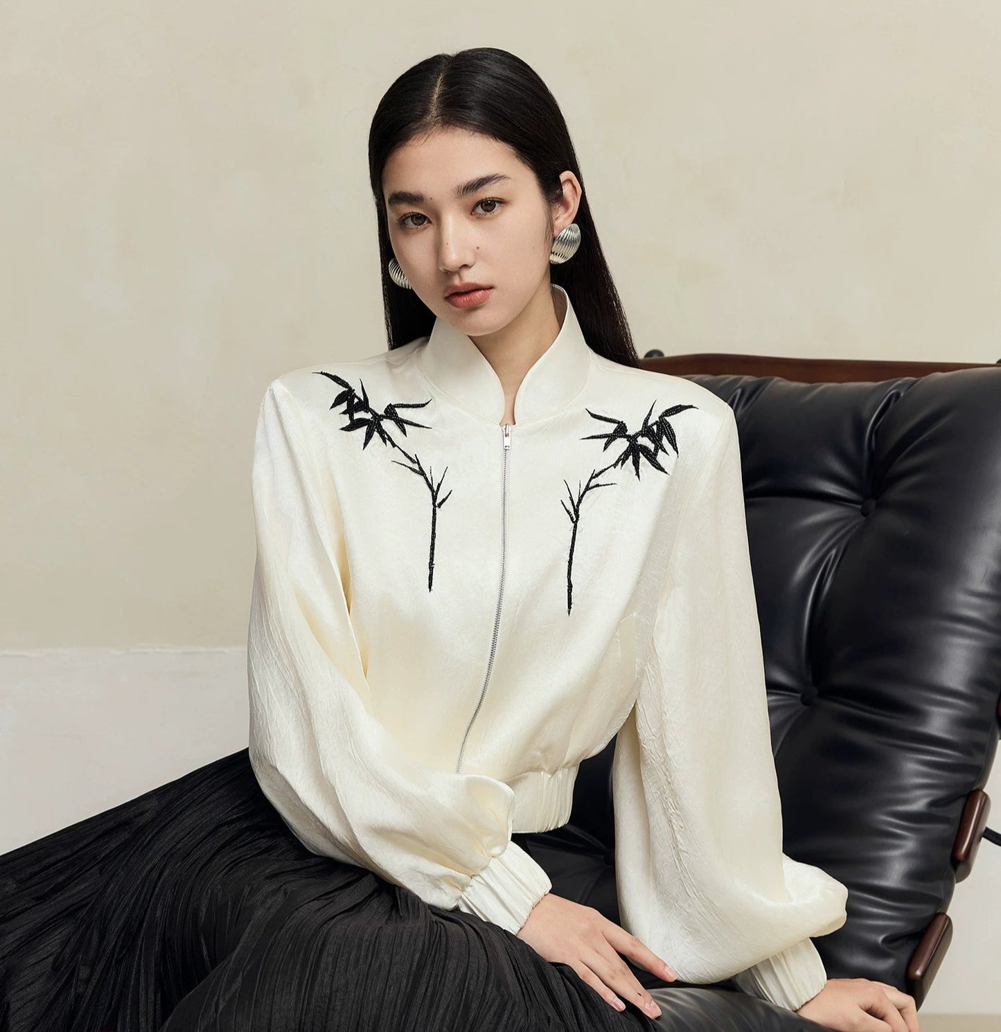 HECO 100% Acetate Long Sleeve Jacket Women - kyle.