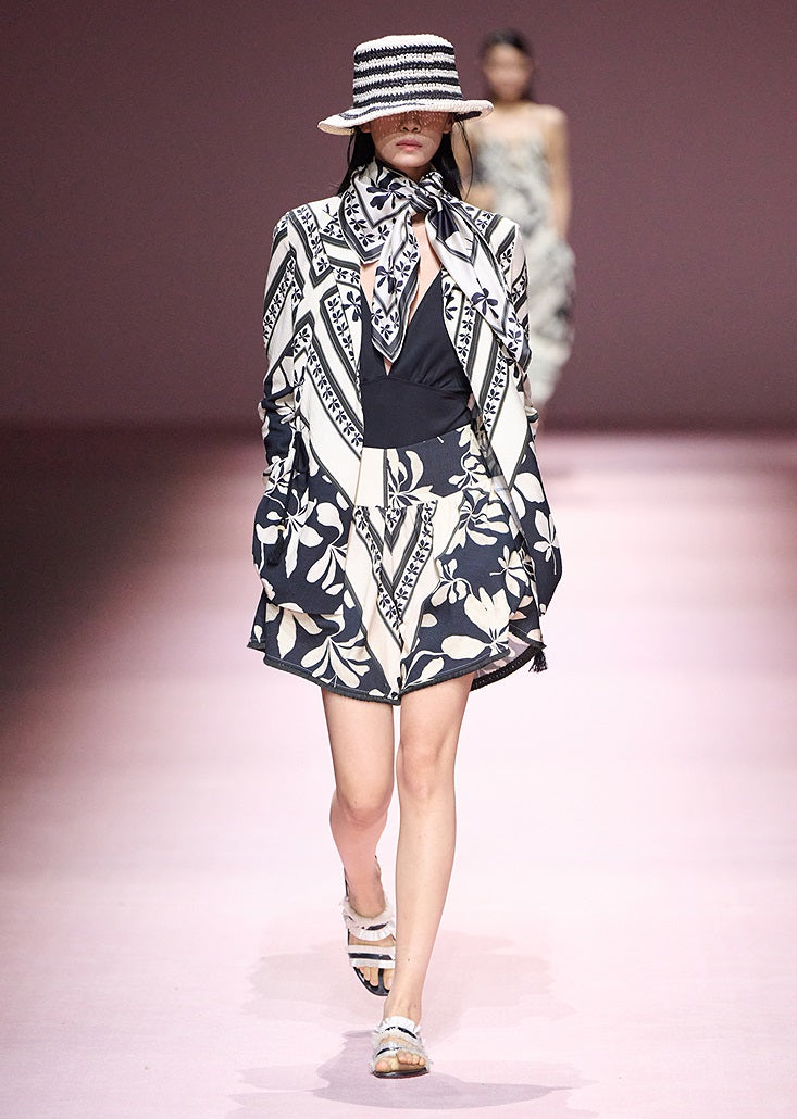 COMME MOI  summer straw bucket hat visor - ELLIE.