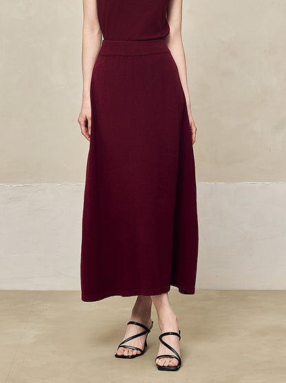 HECO Solid Color Versatile High-waisted Straight Skirt - LIVING.