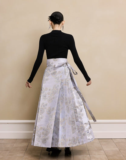 HECO red black white wool Blend twisted cut-out stand collar long-sleeved Knit- secret.