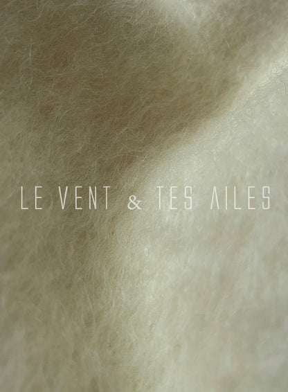 LE VENT&TES AILES French luxury fine long color-block wool coat -ALEC.