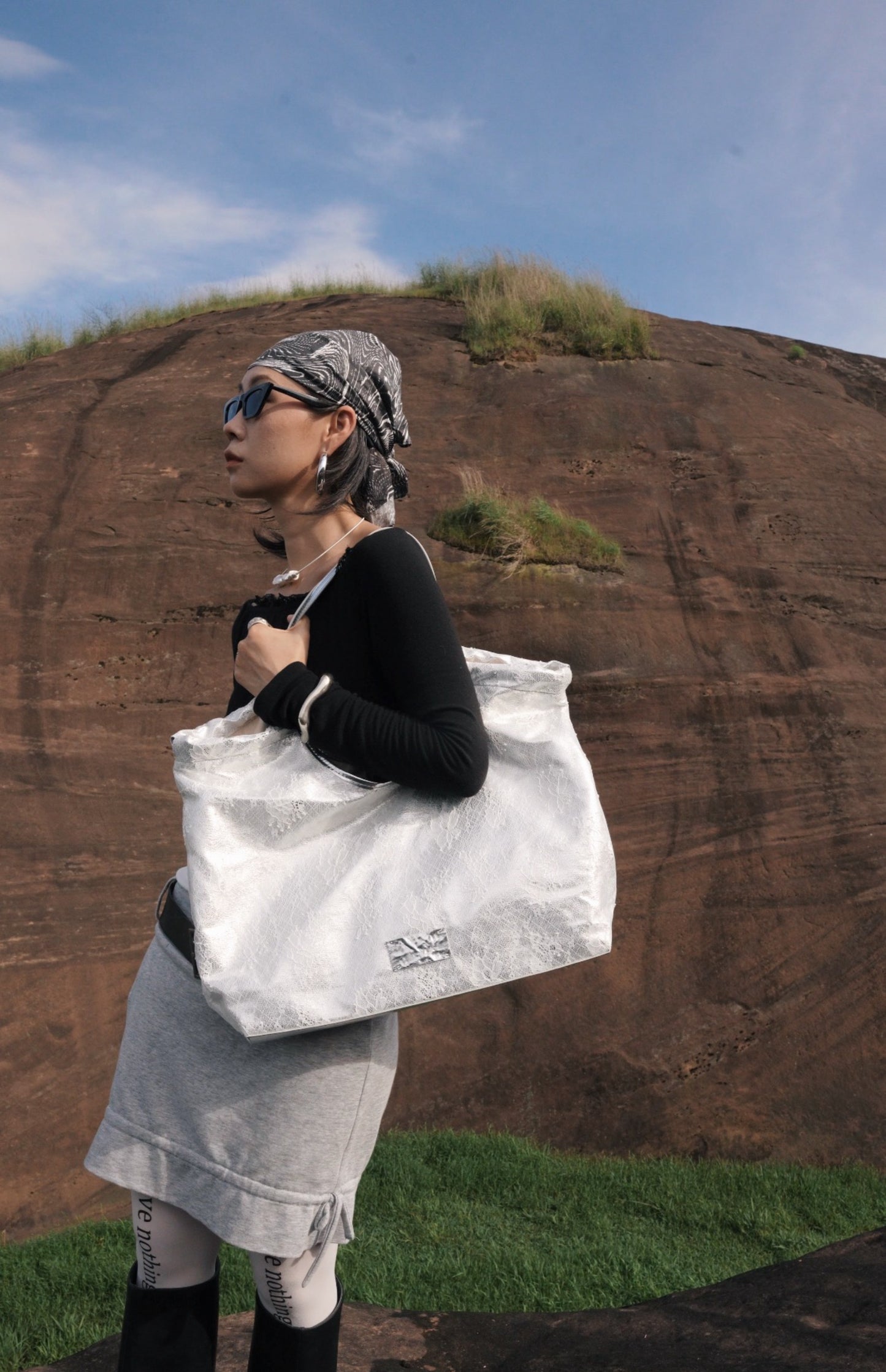 IUBALLET New Lace One Shoulder Crossbody Large Capacity Tote Bag - TREASURE.