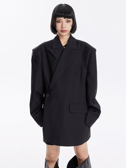 TINY IN wide-shouldered women's silhouette blazer-CAMI