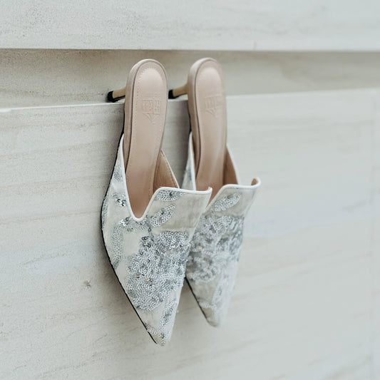 B-FEI  Chinese glitter pointed heels-SONDER.