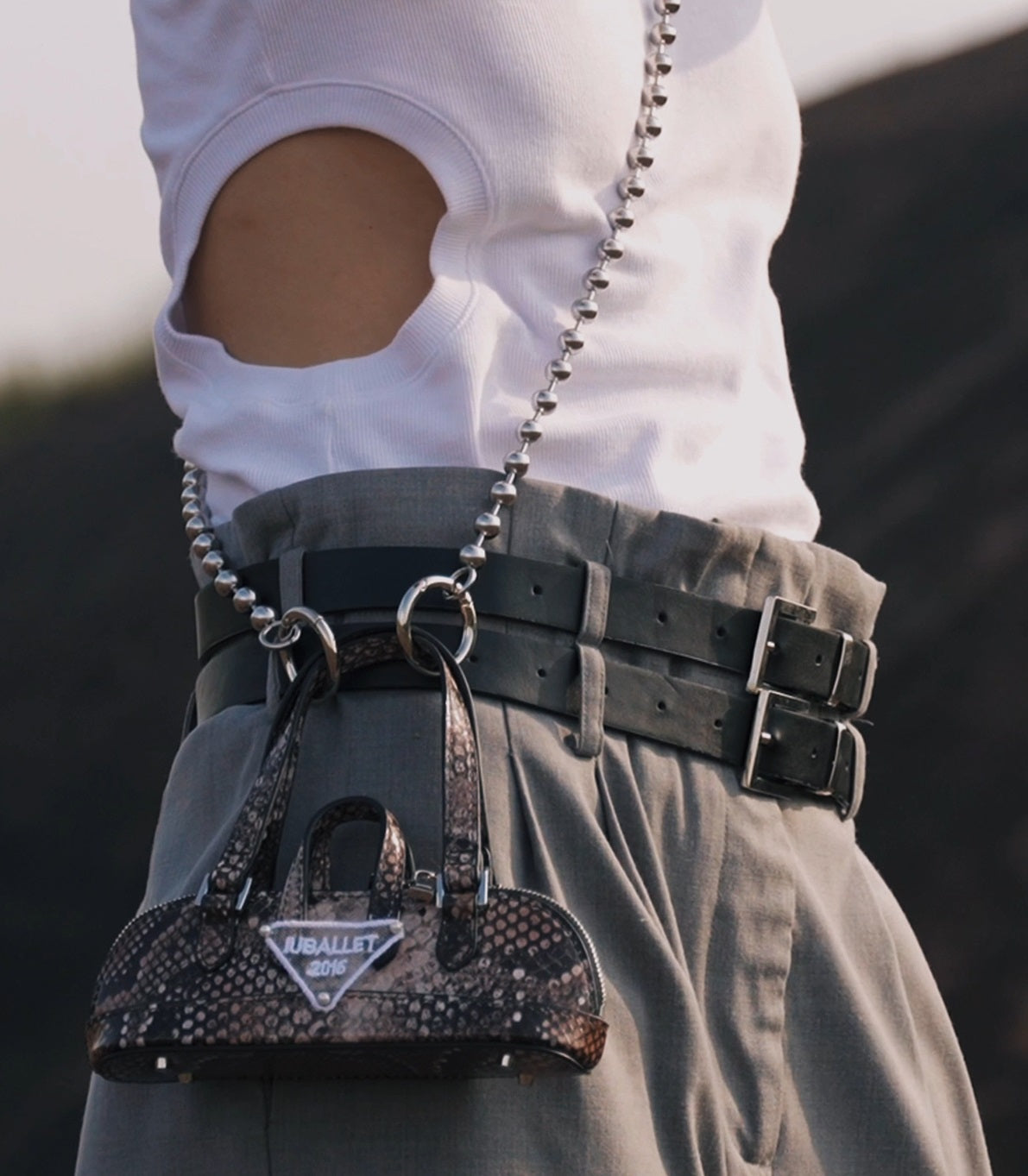 IUBALLET MINI Pouch Genuine Leather Lipstick Bag  - DREAD.