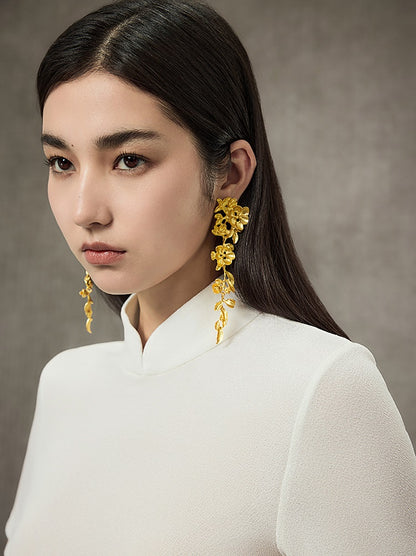 HECO Disc Button Acetate Knit Drop Neck T-Shirt - ROMAN.