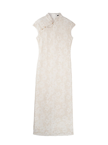 HECO new Chinese temperament flower embroidery cheongsam skirt - TAST.