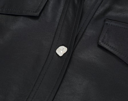 COMME MOI Lu Yan designer women's hunting straight side slit maxi skirt dress - LAYLA.