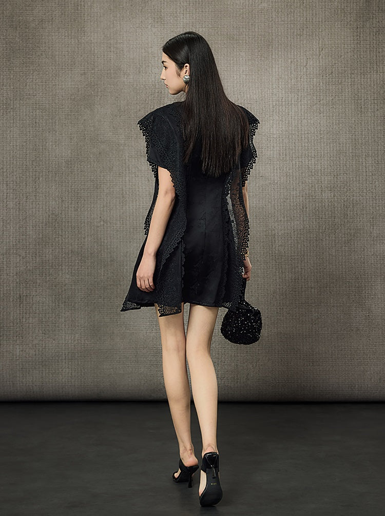 HECO Summer Layer Lace Short Dress - LIVING.