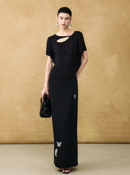 HECO Chinese style hollow fringe disc buckle short top - MASTER.