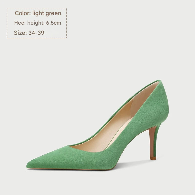 PJJUU classy high-end stiletto shoes - BLUE.