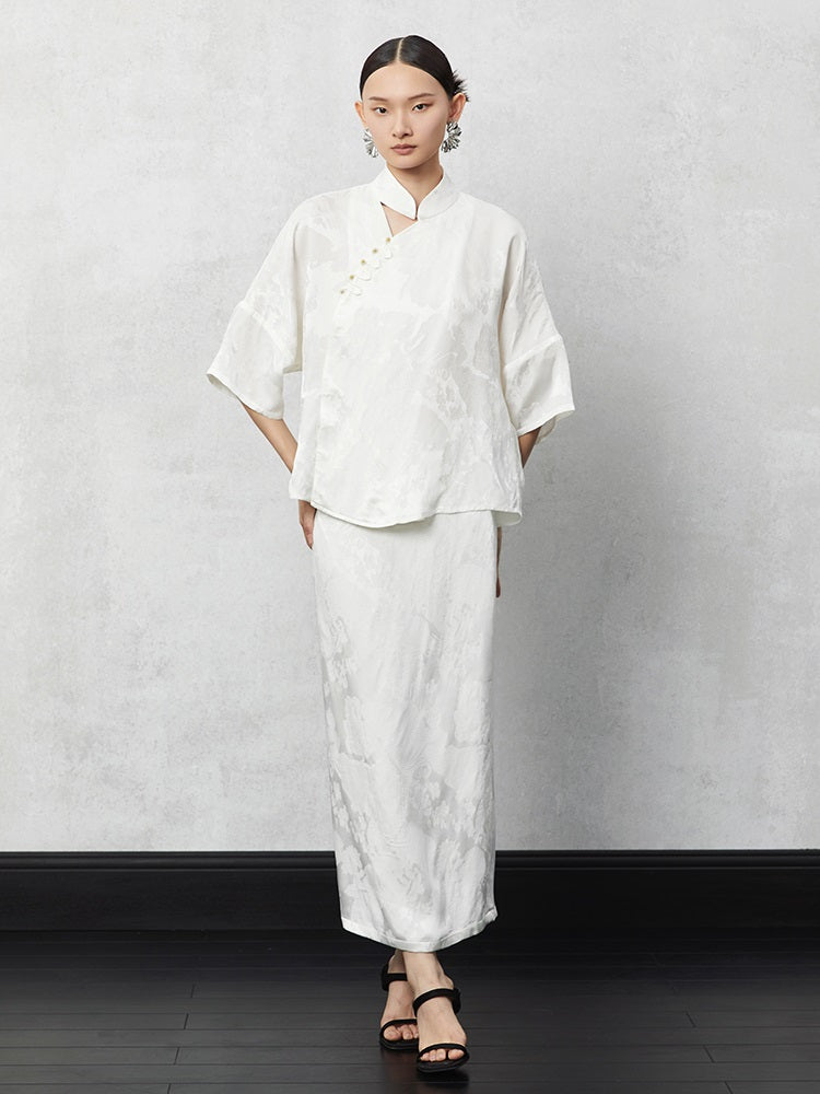 HECO Pleated Feminine Slit Long Skirt Summer - cors.