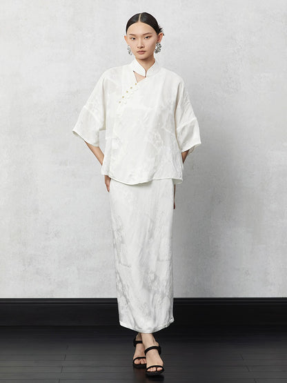 HECO Pleated Feminine Slit Long Skirt Summer - cors.