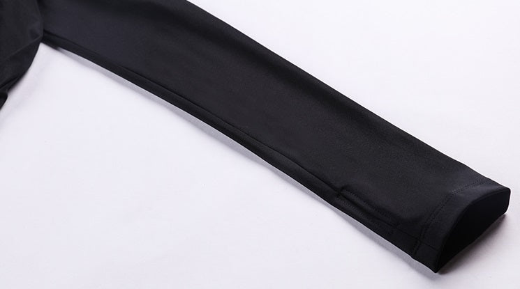 ANNAKIKI black space geometric print long sleeve top-RIMURU.