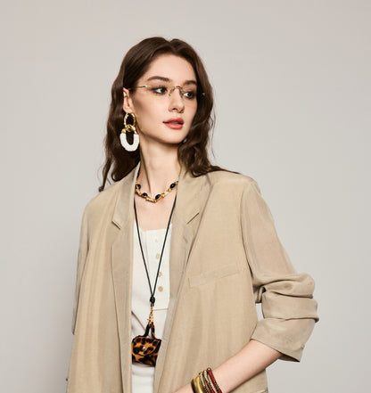 ANNASPEAK cowhide fashion pendant accessory leopard print headphone case-CHISUYA.