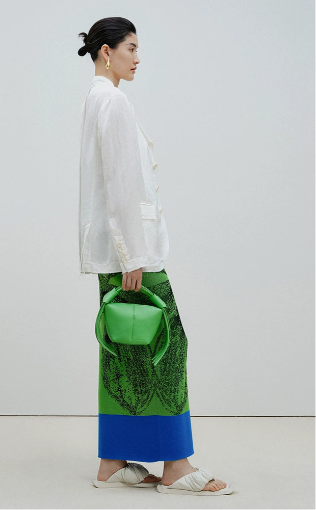 ZHUCHONGYUN long mid-waisted straight skirt-TANAKA.