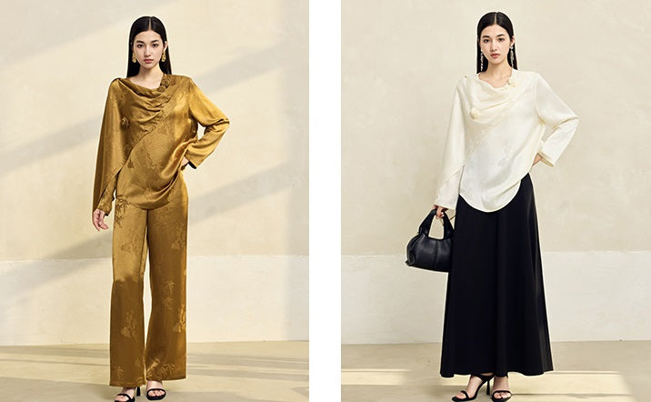 HECO Acetate texture Handmade Rose Top Women - DARK.