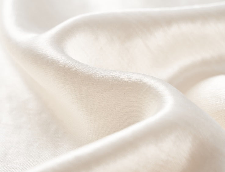 COMME MOI summer acetate texture commuter wide-leg pants - NAVY.