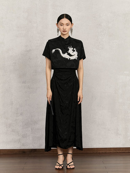 HECO cotton jacquard top short sleeveless women - adam.