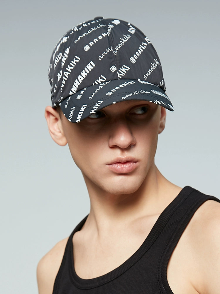 ANNAKIKI Summer Niche Designer Monogram Print Sunscreen Baseball Cap