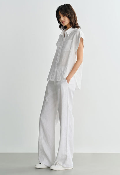 COMME MOI women's high-tech linen shorts and shirts outfit set - ELIJAH.