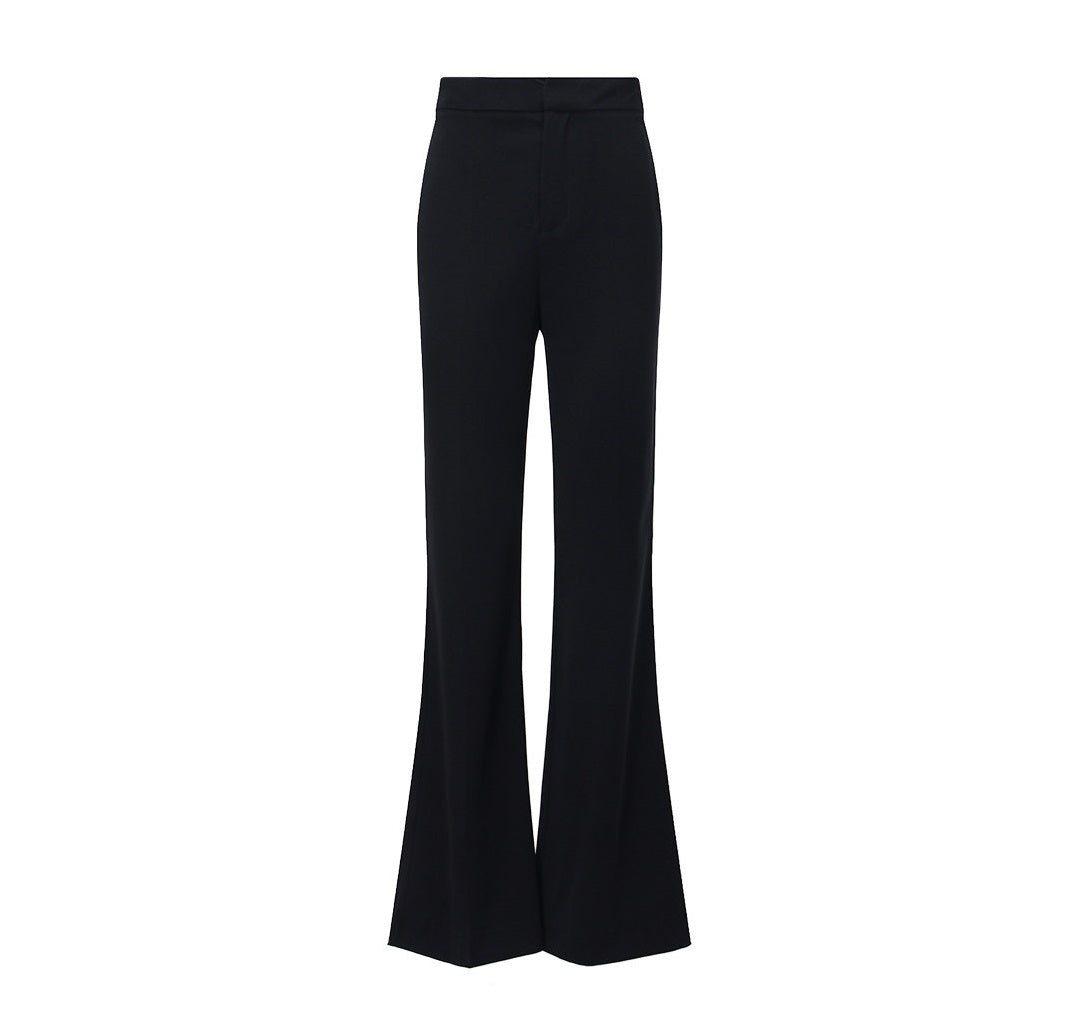 WANGXO | Flat Draped CE-Style Supermodel-Proportioned Retro Flared Pants -RUEI