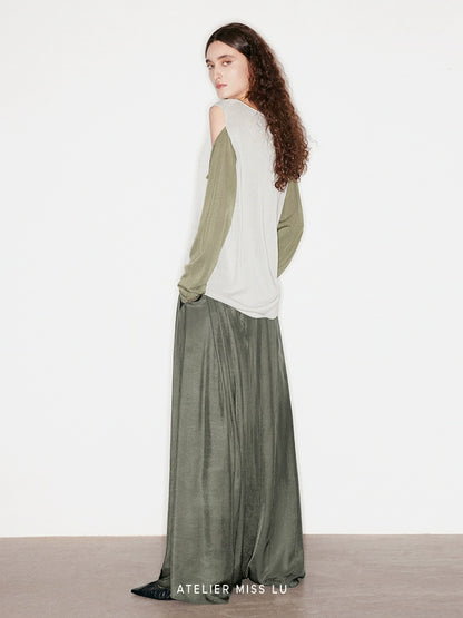 ATELIER MISS LU Two-Piece Off-the-Shoulder Knit Top - JASON