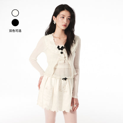 FAME cascading ruffle knit camisole top - ISAAC