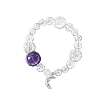 TUYUE natural hidden crystal purple water bracelet - HONDO.