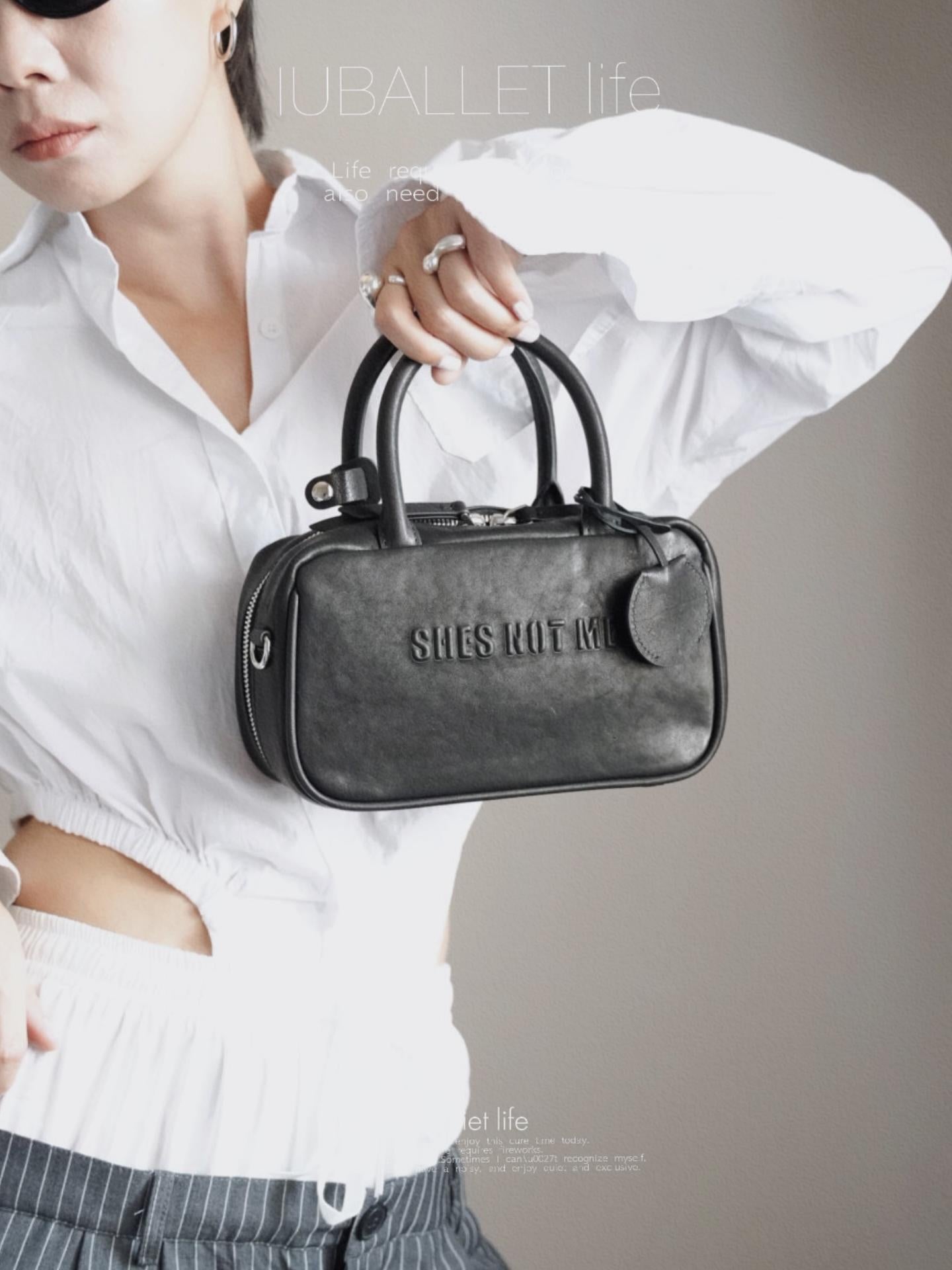 IUBALLET Vegetable-Tanned Leather Vintage Handbag - EARTH.