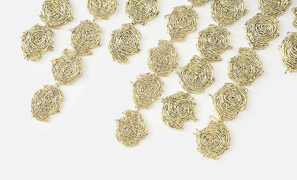 ZHUCHONGYU gold wire plate tassel drape suspender-GON.