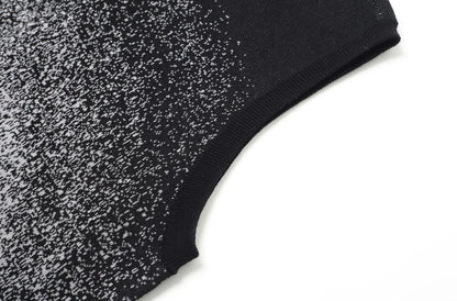 ZHUCHONGYUN Round Opening Jacquard Close-up Sleeveless Dress-GIN.